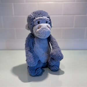 Jellycat London Bashful Gorilla Monkey Stuffed Animal Plush Toy Gray 12" Retired